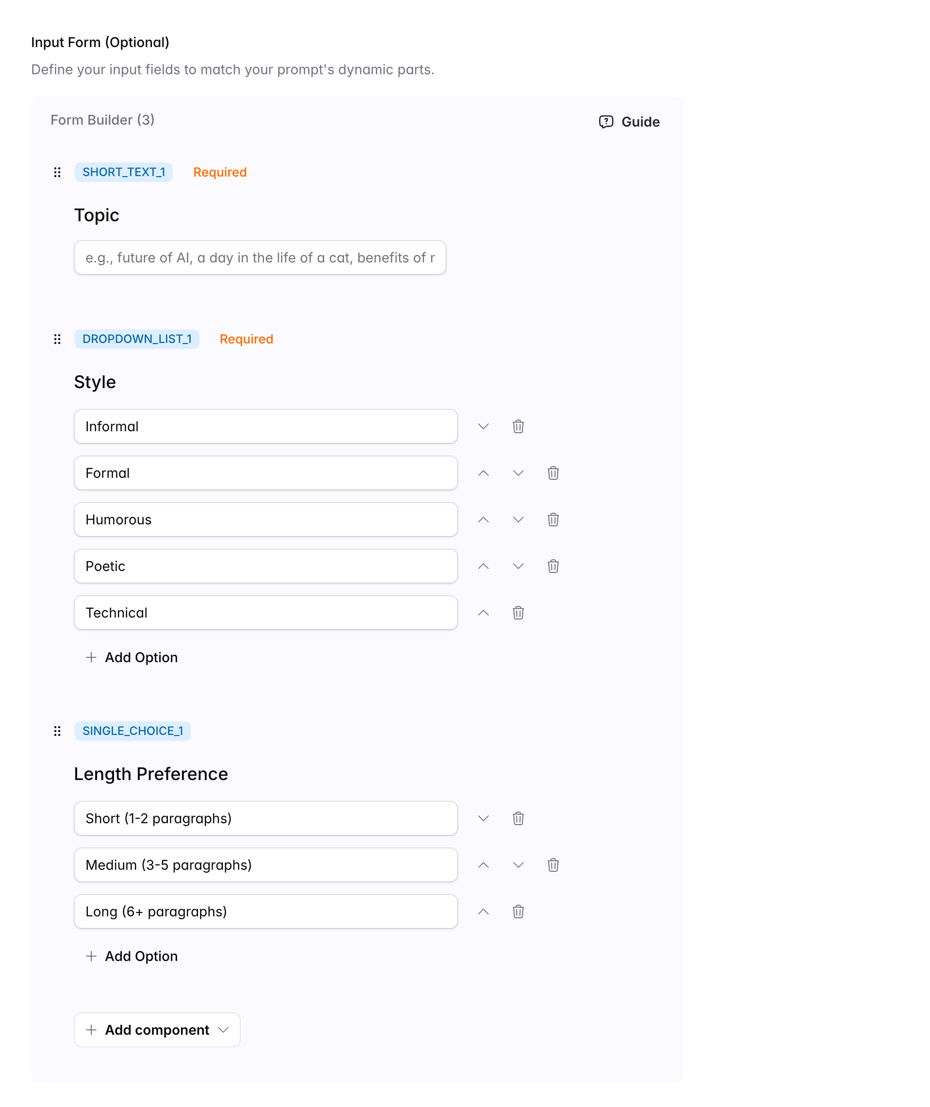 app create form formbuilder