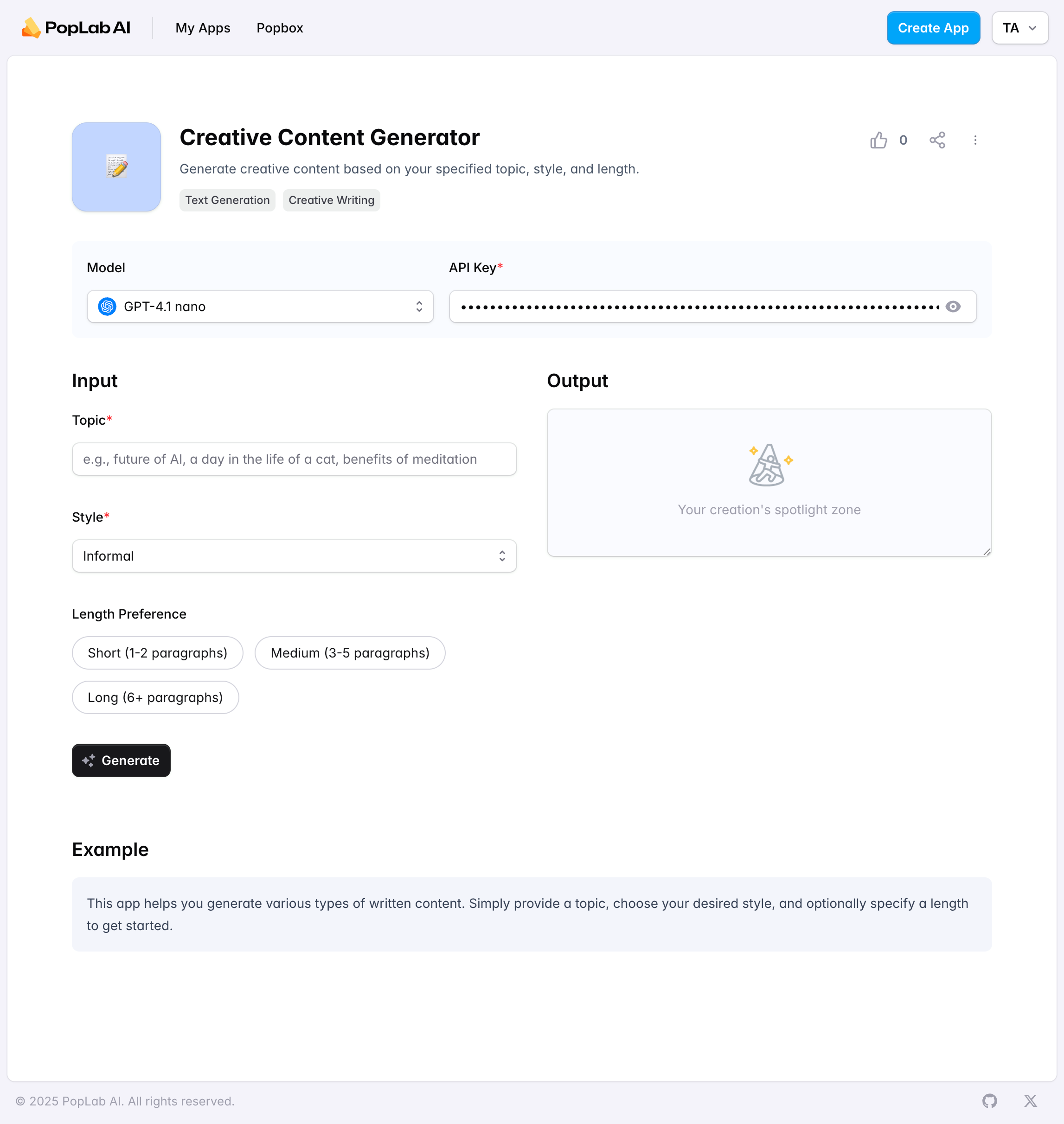 app page